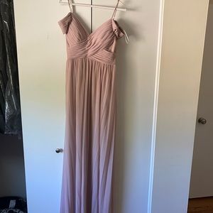 Blush bridesmaid dress